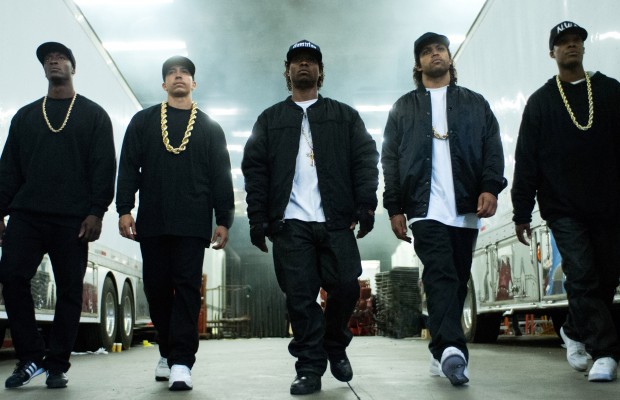 No Merchandising. Editorial Use Only. No Book Cover Usage
 Mandatory Credit: Photo by Everett/REX Shutterstock (4973868d)
 Straight Outta Compton, Aldis Hodge, Neil Brown Jr., Jason Mitchell, O'Shea Jackson Jr., Corey Hawkins
 'Straight Outta Compton' Film  - 2015