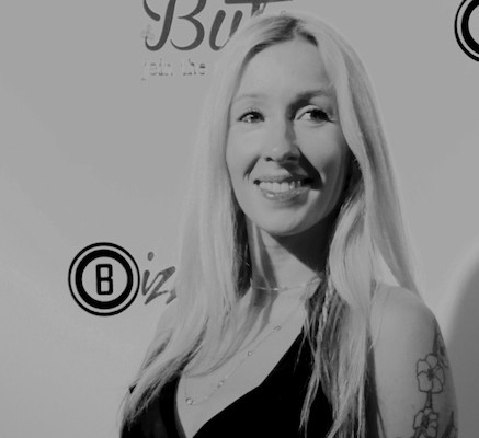 Bizzie Gold on the red carpet for the Butik launch party (photo credit: Rosemary Vega)
