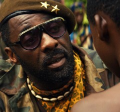 This photo provided by Netflix shows, Idris Elba in the Netflix original film, "Beasts of No Nation." Proving perhaps that Hollywood can’t refrain from making disappointing sequels, last year’s Twitter hashtag #OscarsSoWhite was quickly revived on Thursday as the Academy unveiled a slate of nominees including no black actors or directors.  (Netflix via AP)